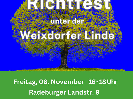 Einladung zur Grundstücksbesichtigung mit Richtfest!