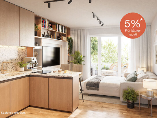 Frühkäuferrabatt von 5%*! Moderne 3-Zimmer-Wohnung mit Balkon und gehobener Ausstattung!