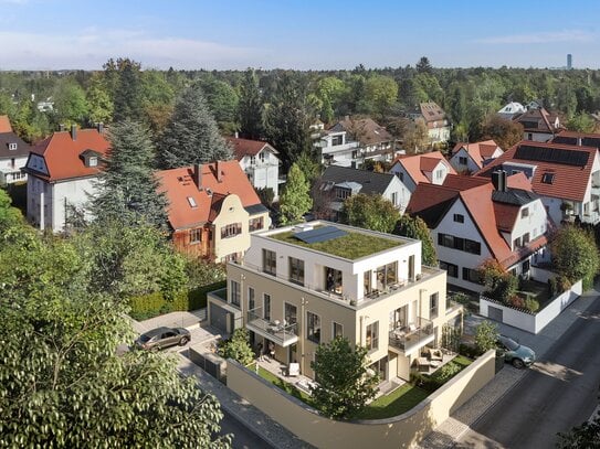 Top-Lage Obermenzing: 3-Zi. Penthouse Wohnung mit teils umlaufender Dachterrasse