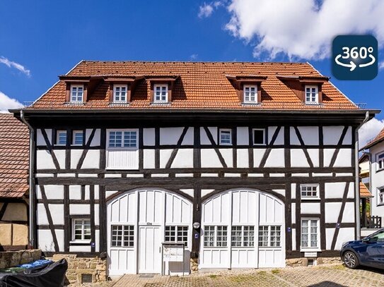 Wohnung mit Fachwerk-Charme: Gemütliche 2-ZKB mit großer Terrasse, zentral und ruhig in Malmsheim