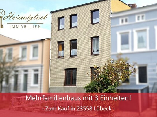 Sanierungsbedürftiges Mehrfamilienhaus mit drei Wohneinheiten! - zentral in Lübeck -