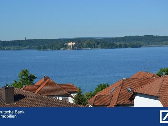 180°-Grad-See- und Panorama-Sicht: Moderne 4-Zimmer-Dachgeschoß-Maisonette-Wohnung mit Balkon