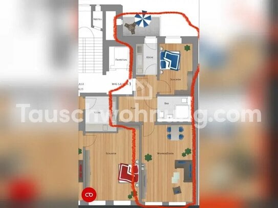 [TAUSCHWOHNUNG] 2-Raum Wohnung in der Südvorstadt