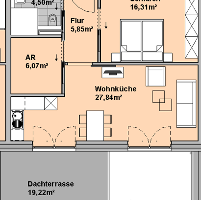 Schicke barrierearme 2-Zimmerwohnung