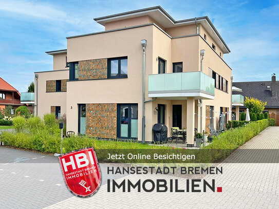 Weyhe-Leeste / Barrierefrei / Neuwertige 3-Zimmer-Wohnung mit Balkon und Garage