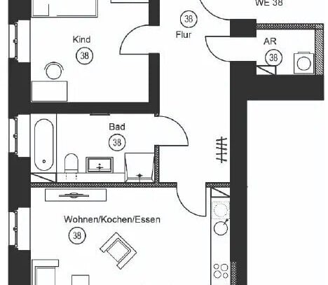 LUXURIÖSE 3-RAUM WOHNDOMIZILE IM KULTURPALAST CHEMNITZ