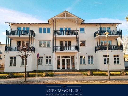 Sonne, Sonne, Meer! Apartment mit 36 m² Sonnenterrasse im Ostseebad Sellin! Stellplatz inklusive!