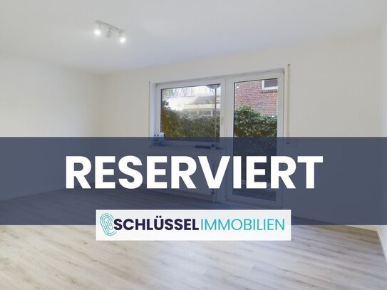 RESERVIERT - Modernisierte Wohnung im Erdgeschoss mit Garten | Leer