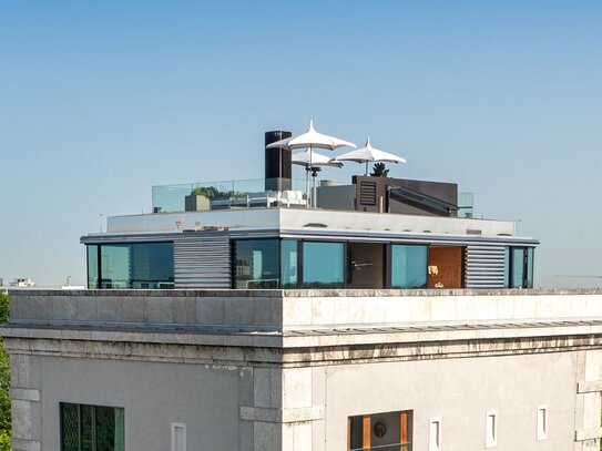 Die hohe Kunst des Wohnens: Einzigartiges Penthouse über ca. 380 m² mit Panorama-Rooftop