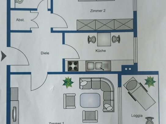 Traumhafte 2-Zimmer-Wohnung in Rodenbach- Ideal für Singles oder Paare