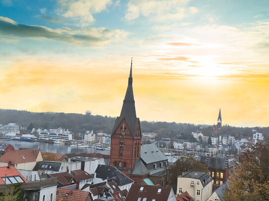 Sehr gepflegte Eigentumswohnung im Herzen von Flensburg mit 3 Zimmern auf 90 m² -Fördeblick & Balkon