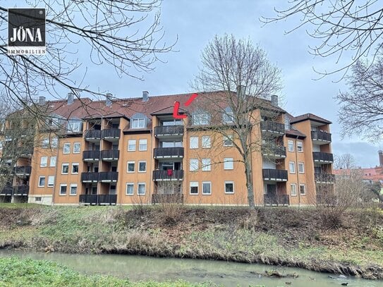 Freistehende 2-Zimmerwohnung mit Aussicht auf Mistelbach in der Innenstadt von Bayreuth