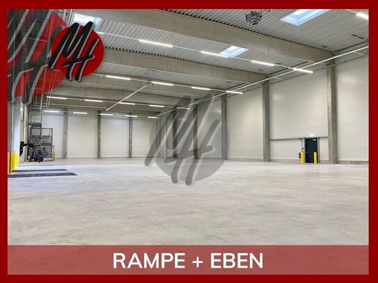 SCHNELL VERFÜGBAR - RAMPE + EBEN - Lager (2.500 m²) & Büro (300 m²) zu vermieten