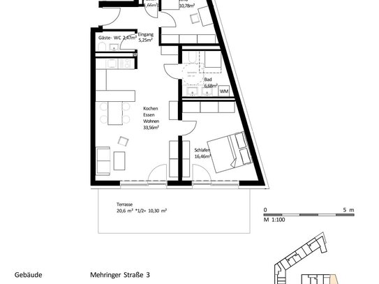 88 m² 3-Zi.-Whg. mit Balkon im Zentrum von Burghausen zum Kauf: EH40-QNG: 5% AfA + 5% Sonder-AfA & 150.000 € KfW-Kredit