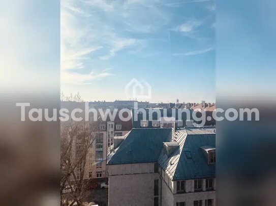 [TAUSCHWOHNUNG] 1 Zi.-Wohnung über den Dächern Schwabings mit Balkon