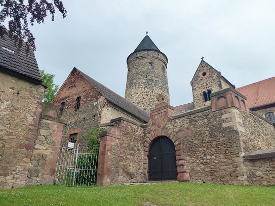 Schloss Hohenthurm mit Parkanlage und Bergfried - zum Wohnen, Hotel oder Tagungsstätte