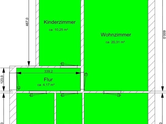 Freundliche 3-Zimmer Wohnung mit Balkon