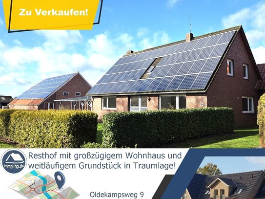 Ehemaliger Resthof mit großzügigem Wohnhaus, weitläufigem Grundstück und Photovoltaikanlage in Traumlage!