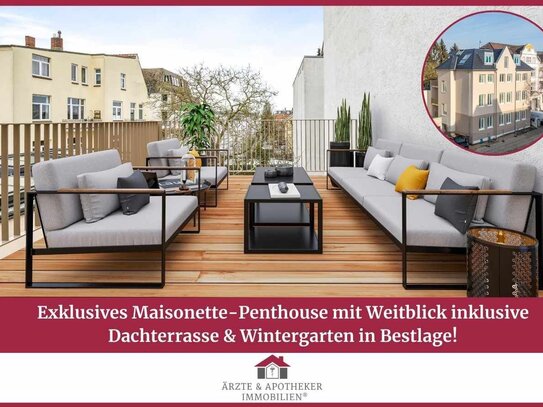 Exklusives Maisonette-Penthouse mit Weitblick inklusive Dachterrasse & Wintergarten in Bestlage!