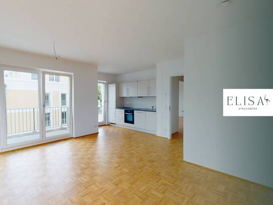 Stilvolle 2-Zimmer-Wohnung in TOP LAGE mit geräumigem BALKON und EBK im Stadtquartier ELISA