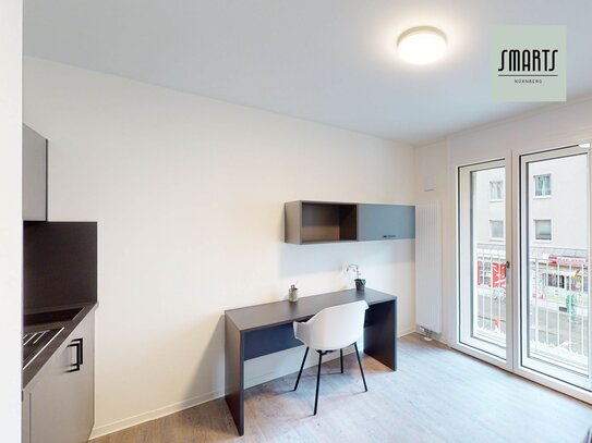 *Umzugsbonus i.H.v. 495,00 €*. SMARTS Nürnberg: Optimal geschnittenes 1-Zimmer Apartment