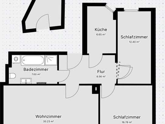 Provisionsfrei: Sanierte 3+1 Raumwohnung in Gera Untermhaus