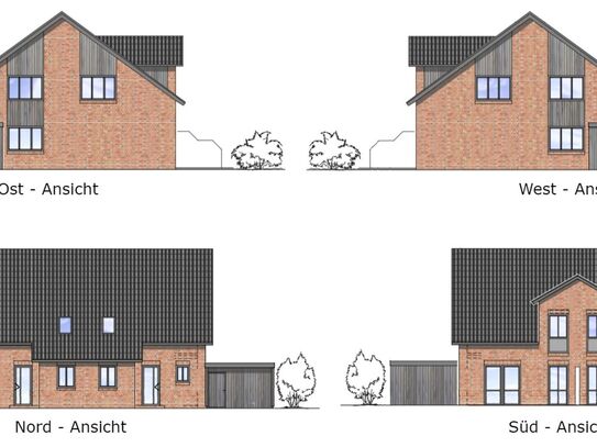 Provisionsfrei! Erstbezug 2025: 4-Zi.-DHH in Soltau in Fertigstellung-Besichtigungen sofort möglich!