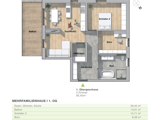 "Zum Lindennest": NEUBAU eines modernes Mehrfamilienhaus in Schwabach