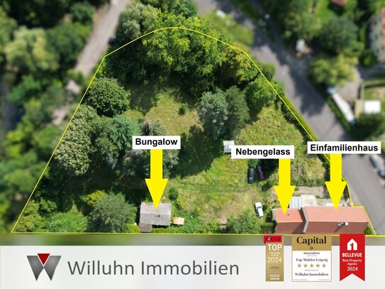 Großzügiges Grundstück ca. 3.900 m² mit tlw. Bauland | Einfamilienhaus und Bungalow