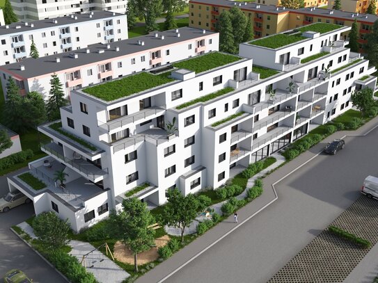 Schöne 3-Zimmer-Wohnung mit Dachterrasse, und Einbauküche