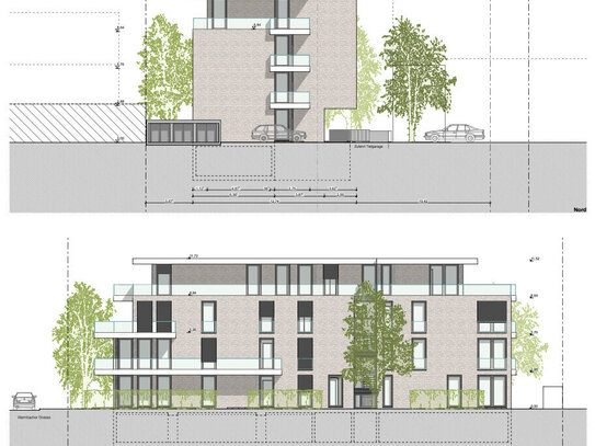 Exklusives projektiertes Bauland mit ca. 780 qm WHF auf 7 Wohnungen mit Rheinblick an beliebter Lage in Warmbach