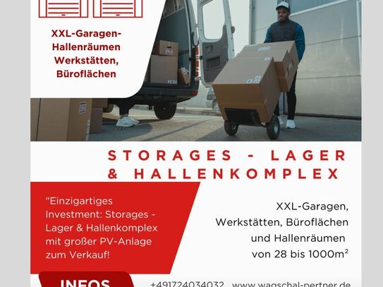 "Top-Gewerbeimmobilie: Storages, Lager- und Hallenkomplexen"