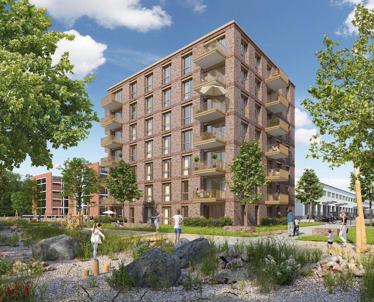 Geräumige 2-Zimmer-Wohnung mit Parkblick und offener Küche