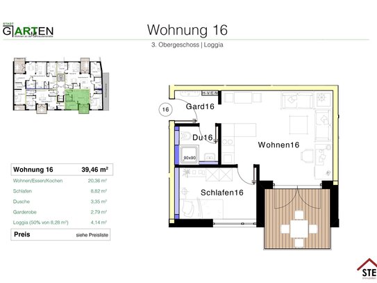 2-ZIMMER-MIKRO-APARTMENT in bester Bamberger Lage mit großer Süd-Loggia