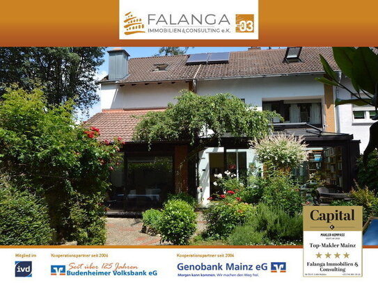 FALANGA IMMOBILIEN-1-2 Fam. Haus mit herrlichem rd. 500m² Gartengrdst. in begehrter Hechtsheimer Lage