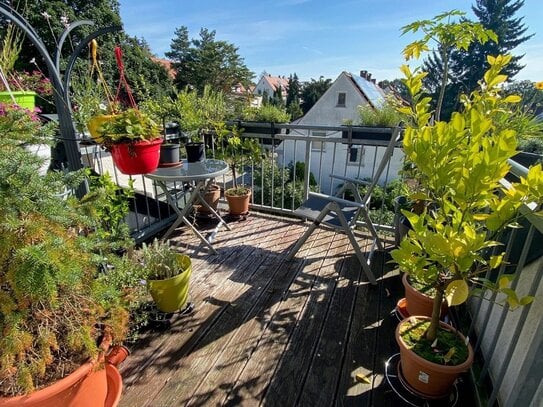 3-Zi.-Mais.-Wohnung auf 2 Etagen mit Balkon, Dachterrasse und Garten in sehr ruhiger und grüner Lager von Fürth - Unter…