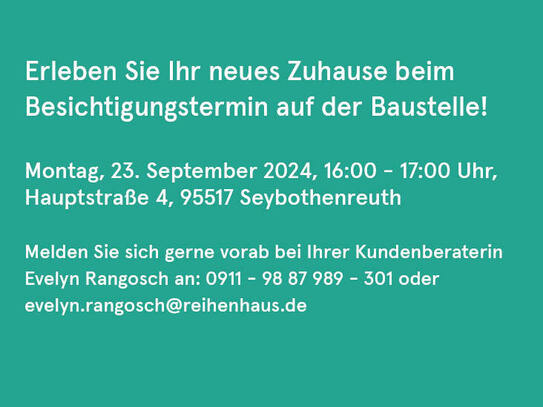 Ihr Reihenendhaus auf 120 m² - sichern Sie sich jetzt Ihren Wohntraum in Seybothenreuth