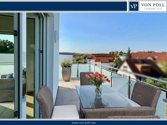 Ruhiges Penthouse - barrierefreie Wohnung mit schönem Blick