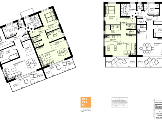 ZWEI PROJEKTIERTE SECHS FAMILIENHÄUSER, Schöne voll besonnte 2,5 Zimmer Neubau-Eigentumswohnung mit Südbalkon im Dachge…