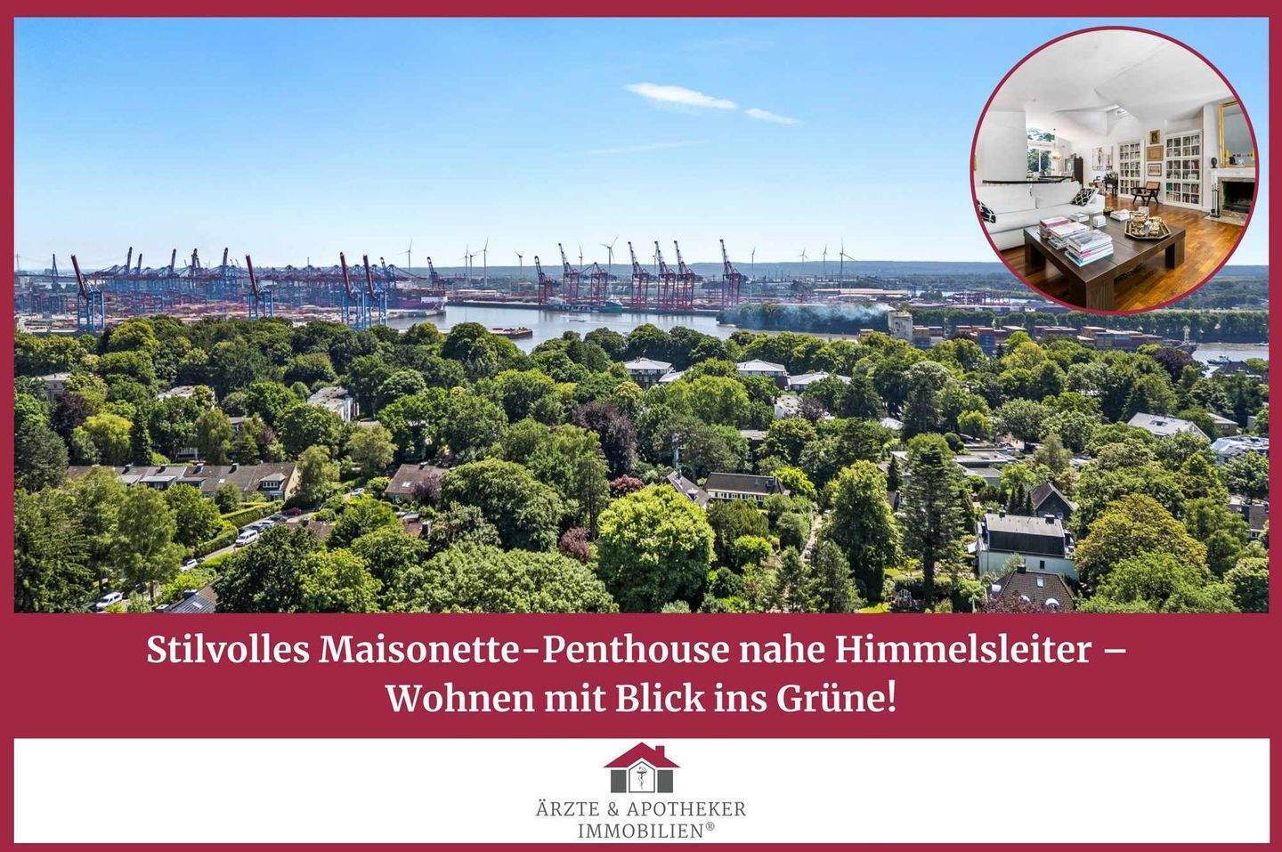 Stilvolles Maisonette-Penthouse nahe Himmelsleiter - Wohnen mit Blick ins Grüne!