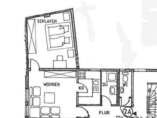 2 Zimmer-Appartment Altbau Fürther Innenstadt