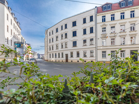 2 Zimmer und ein Süd-Balkon: Vermietete Wohnung in Gohlis-Süd