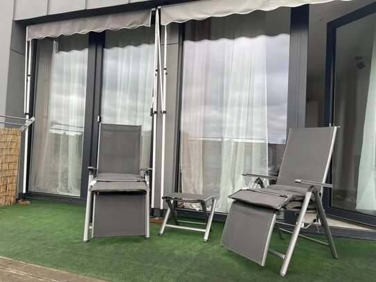 1-Zimmer-Wohnung mit Terrasse und Einbauküche