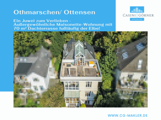 Ein Juwel zum Verlieben - Außergewöhnliche Maisonette-Wohnung mit Dachterrasse fußläufig der Elbe!