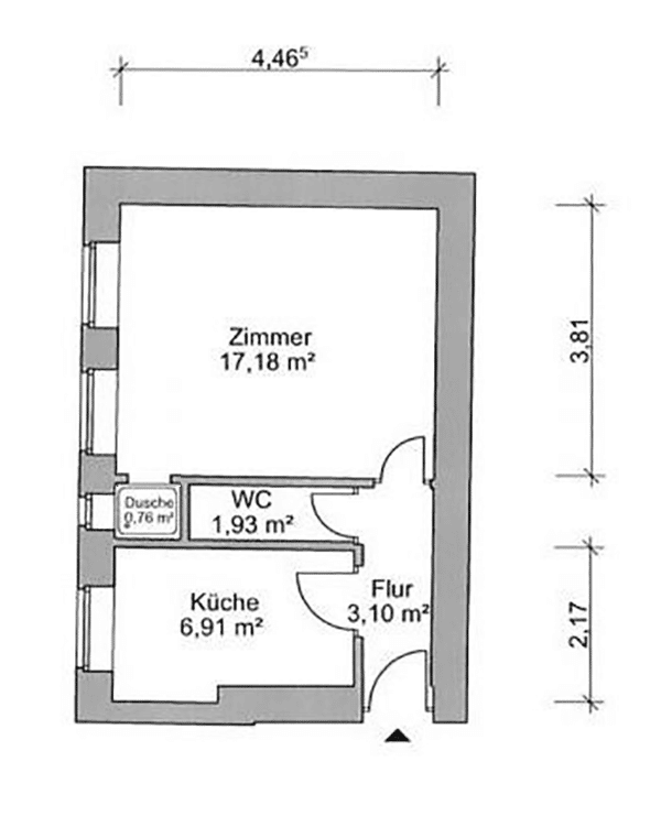Helles und geräumiges Studio in Berlin Neukölln - Foto 1