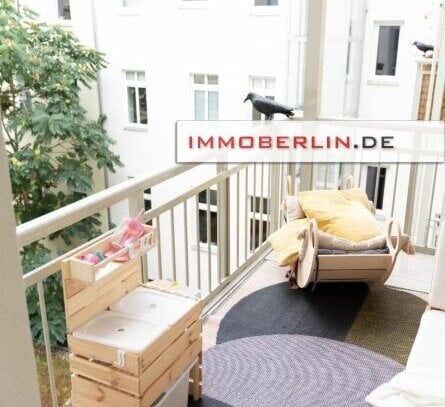 IMMOBERLIN.DE - Stilvolle Altbauwohnung mit ruhigem Südwestbalkon im Samariterkiez