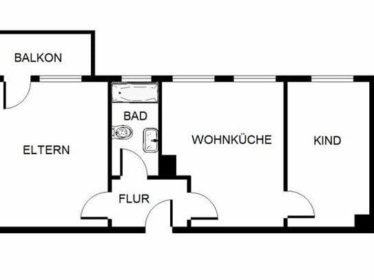 Nette Nachbarn gesucht: günstige 2-Zimmer-Wohnung