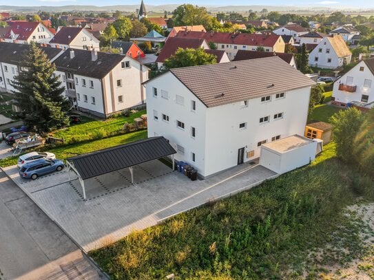 Erstbezug 3,5-Zimmer Wohnung inkl. EBK und 2 Stellplätzen - 5 Minuten nach Nördlingen