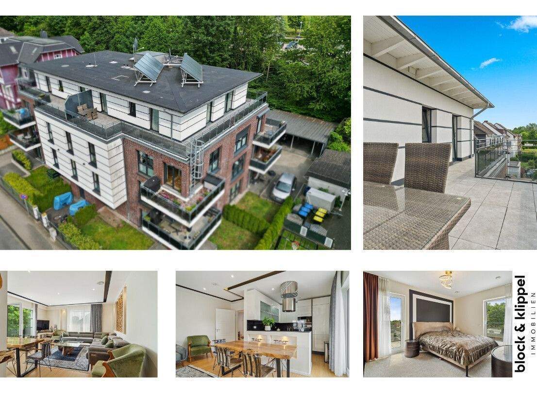 Immobilie in Flintbek - Exklusive Penthouse-Wohnung mit Dachterrasse in Flintbek bei Kiel - hochwertig & energieeffizient - Bild 0