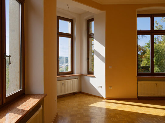 Exklusive Wohnung mit Einbauküche in Villa